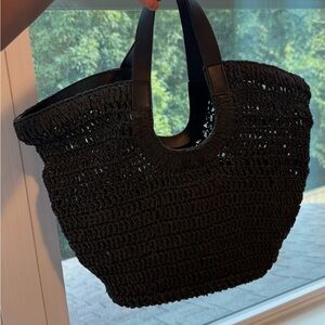 COS black Woven Tote Bag- excellent condition